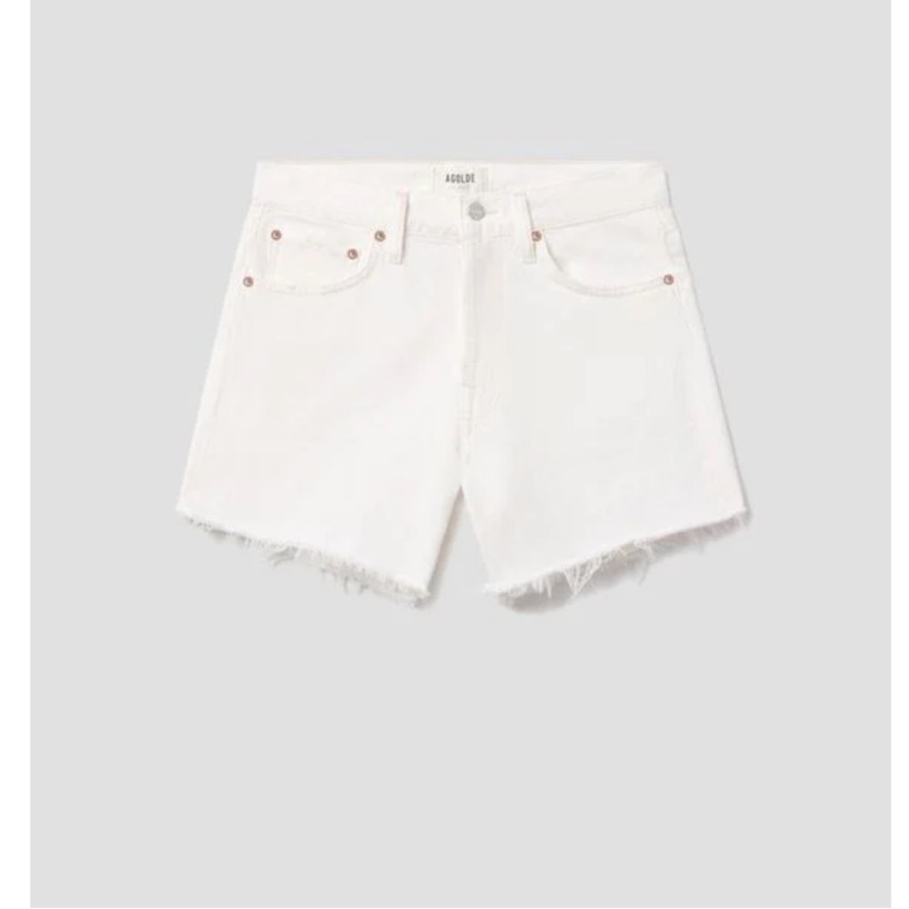 Parker Long White Shorts by Agolde, size 27